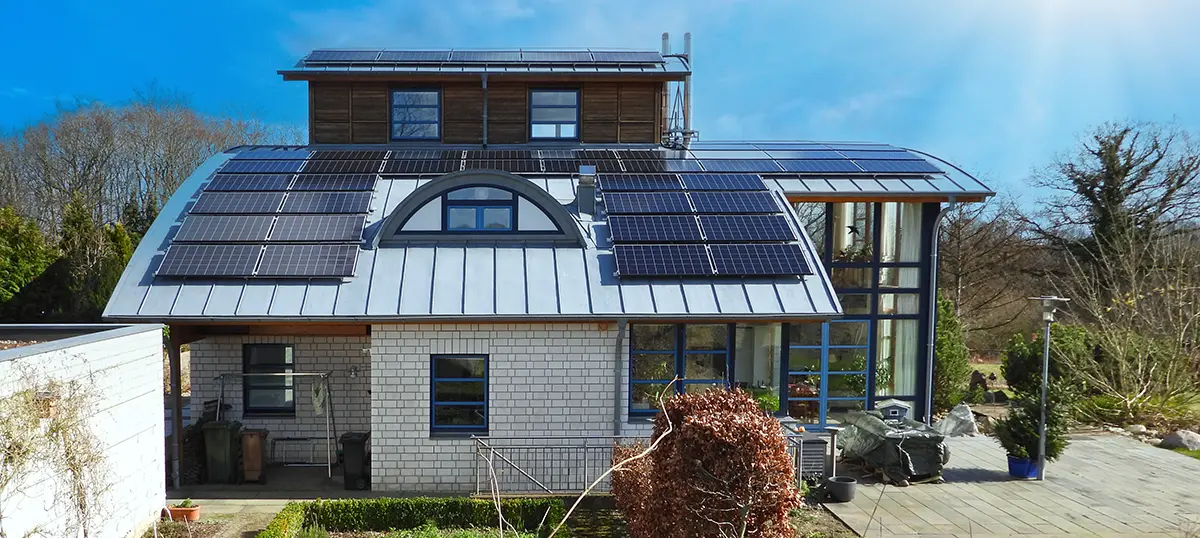 Haus mit PV-Anlage